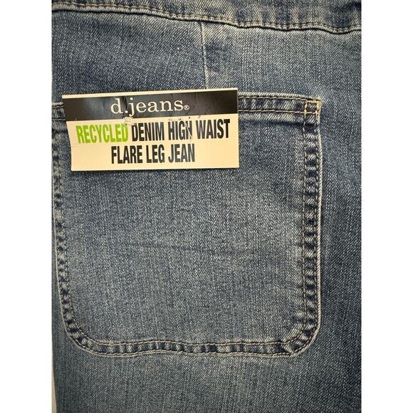 d Jeans NWT High waisted 13 inch flared legs size 8 jeans. Double waistband - Picture 7 of 8